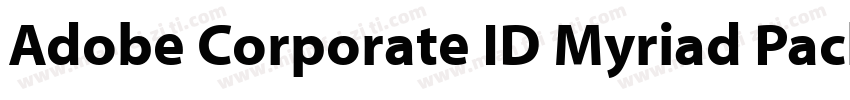 Adobe Corporate ID Myriad Package字体转换
